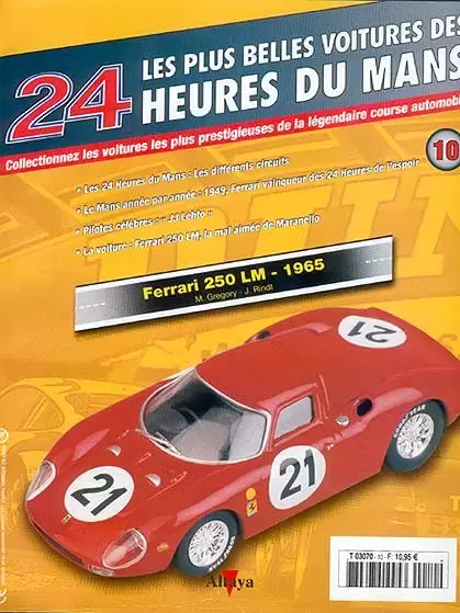 Altaya - Les plus belles voitures des 24 heures du Mans - Ferrari 250 LM - 1965