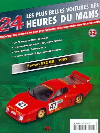 Altaya - Les plus belles voitures des 24 heures du Mans - Ferrari 512 BB - 1981
