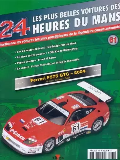 Altaya - Les plus belles voitures des 24 heures du Mans - Ferrari F575 GTC - 2004