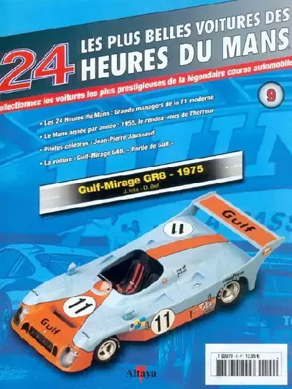 Altaya - Les plus belles voitures des 24 heures du Mans - Gulf Mirage GR8 - 1975