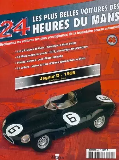 Altaya - Les plus belles voitures des 24 heures du Mans - Jaguar D - 1955