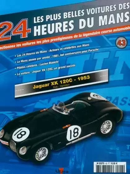 Altaya - Les plus belles voitures des 24 heures du Mans - Jaguar XK120 C - 1953