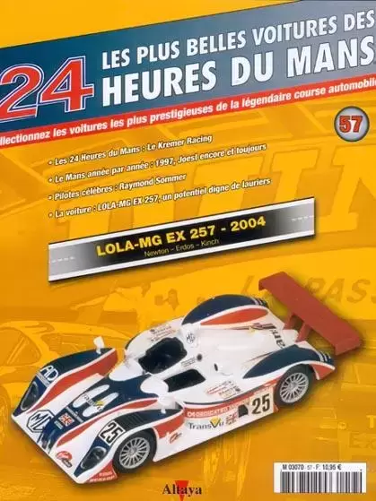Altaya - Les plus belles voitures des 24 heures du Mans - Lola MG EX257 - 2004