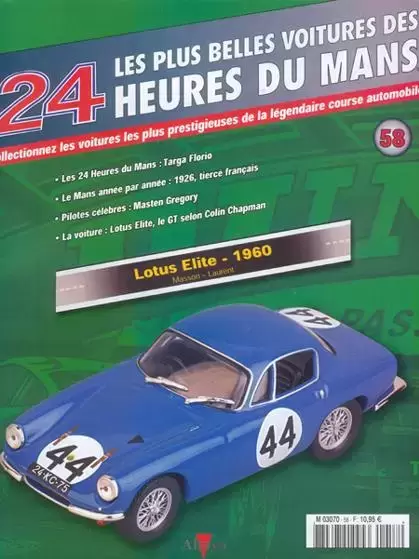 Altaya - Les plus belles voitures des 24 heures du Mans - Lotus Elite - 1960
