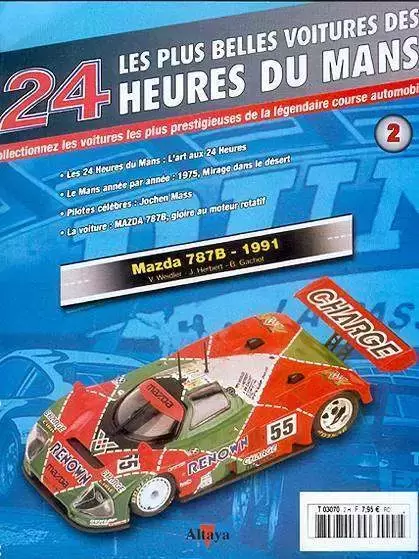 Altaya - Les plus belles voitures des 24 heures du Mans - Mazda 787B - 1991