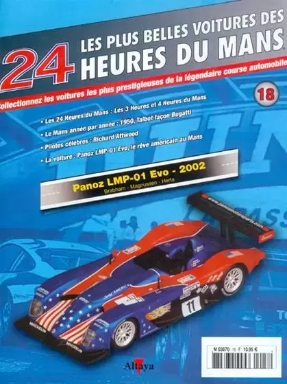 Altaya - Les plus belles voitures des 24 heures du Mans - Panoz LME01 EVO - 2002