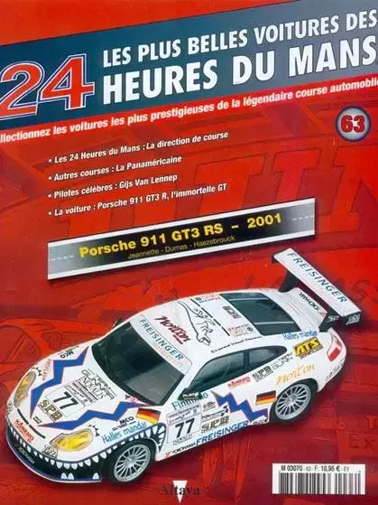 Altaya - Les plus belles voitures des 24 heures du Mans - Porsche 911 GT3 RS - 2001