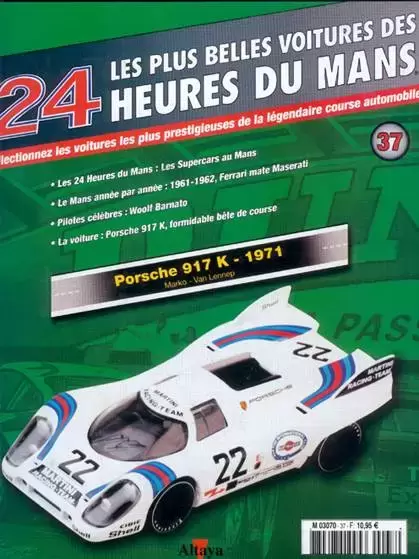 Altaya - Les plus belles voitures des 24 heures du Mans - Porsche 917 K - 1971