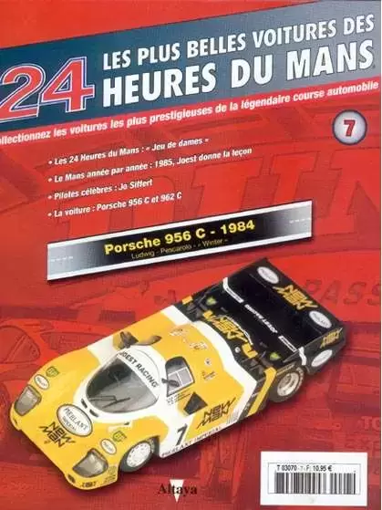 Altaya - Les plus belles voitures des 24 heures du Mans - Porsche 956 - 1984