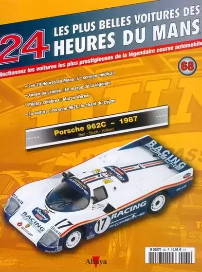 Altaya - Les plus belles voitures des 24 heures du Mans - Porsche 962C - 1987