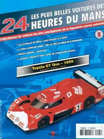Altaya - Les plus belles voitures des 24 heures du Mans - Toyota GT One - 1999
