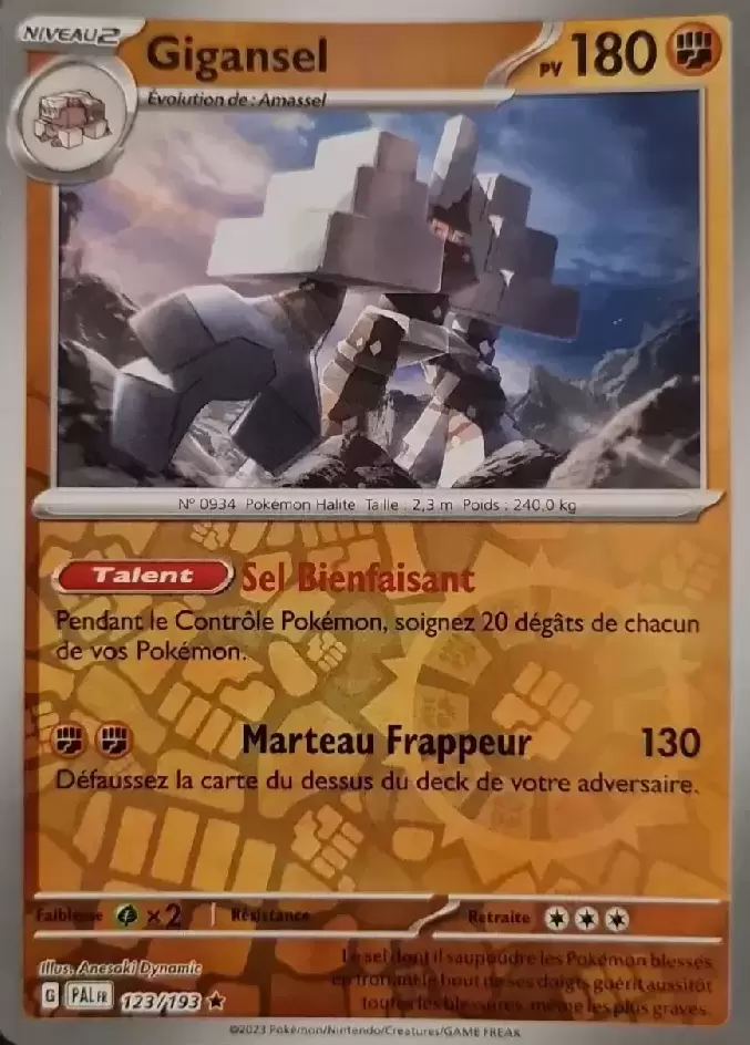 Evolutions à Paldea - PALFR - Gigansel Reverse