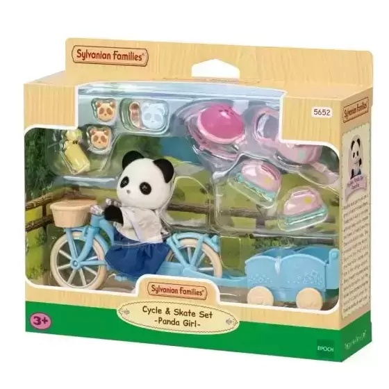 Sylvanian Families (Europe) - Cycle & Skate Set - Panda Girl