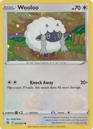 Fusion Strike - Wooloo Cosmos Holo