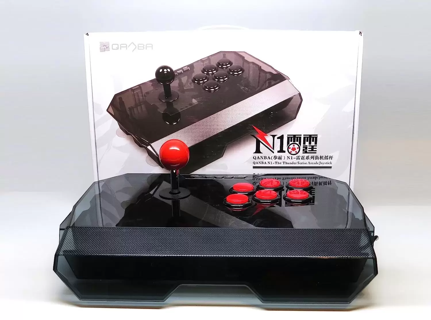 Qanba N1 Arcade Stick (CLEAR BLACK) - Arcade Stick