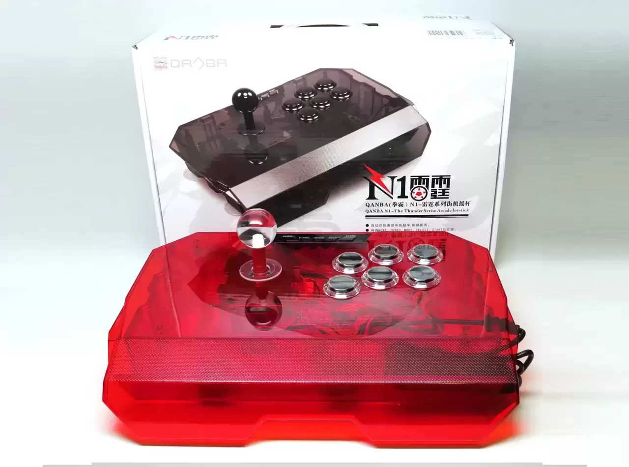 Arcade Stick - Qanba N1 Arcade Stick (CLEAR RED)