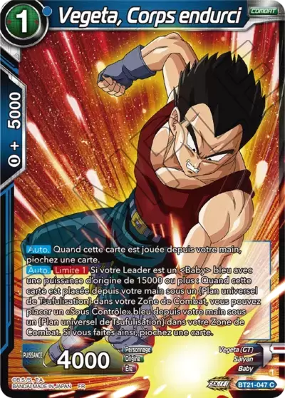 Wild Resurgence [BT21] - Vegeta, Corps endurci