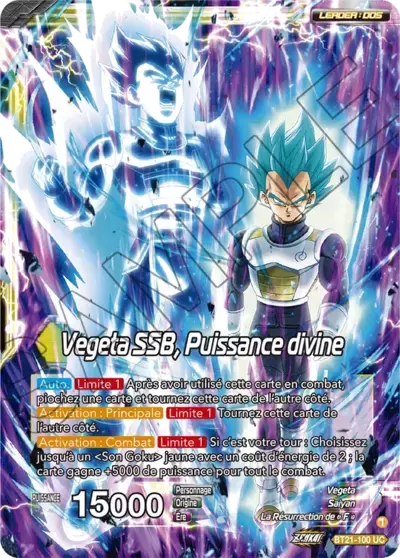 Wild Resurgence [BT21] - Son Goku SSB // Vegeta SSB, Puissance divine