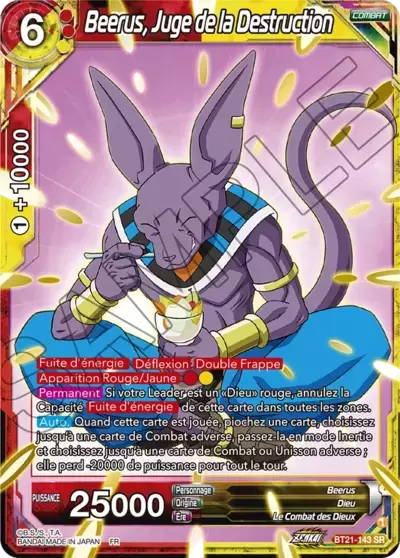 Wild Resurgence [BT21] - Beerus, Juge de la Destruction
