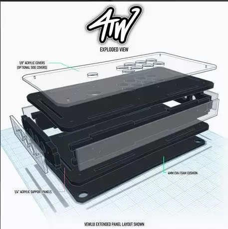 Arcade Stick - 4TW Fightstick Custom Full Build