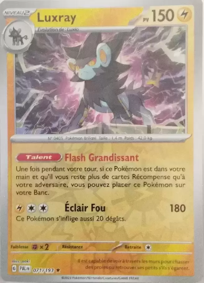 Evolutions à Paldea - PALFR - Luxray Reverse