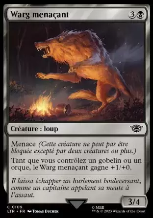 Le Seigneur des Anneaux : Chroniques de la Terre du Milieu - Warg menaçant