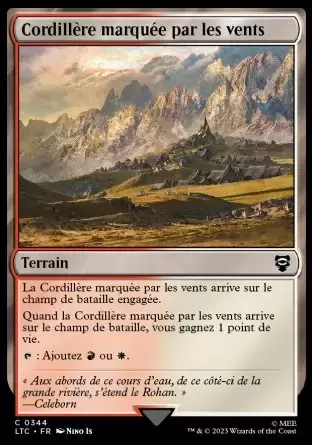 Lord of the Rings : Commander Decks - Cordillère marquée par les vents