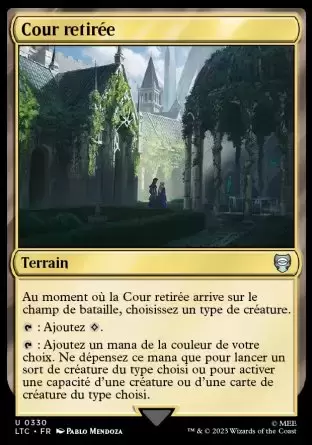 Lord of the Rings : Commander Decks - Cour retirée