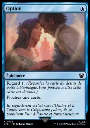 Lord of the Rings : Commander Decks - Option