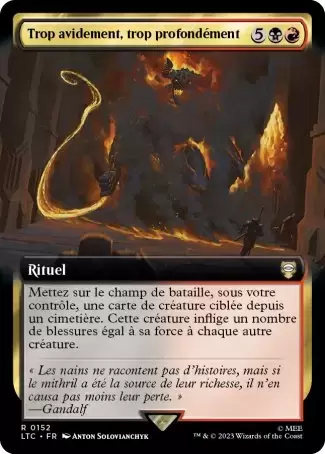 Lord of the Rings : Commander Decks - Trop avidement, trop profondément