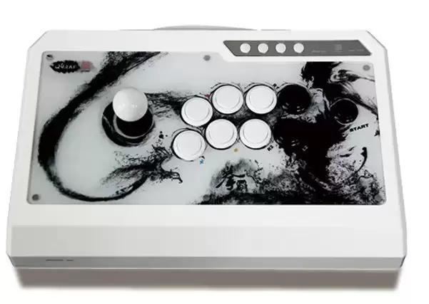 Arcade Stick - Qanba Q4 Real Arcade Fight Stick (Sanwa Stick) - White