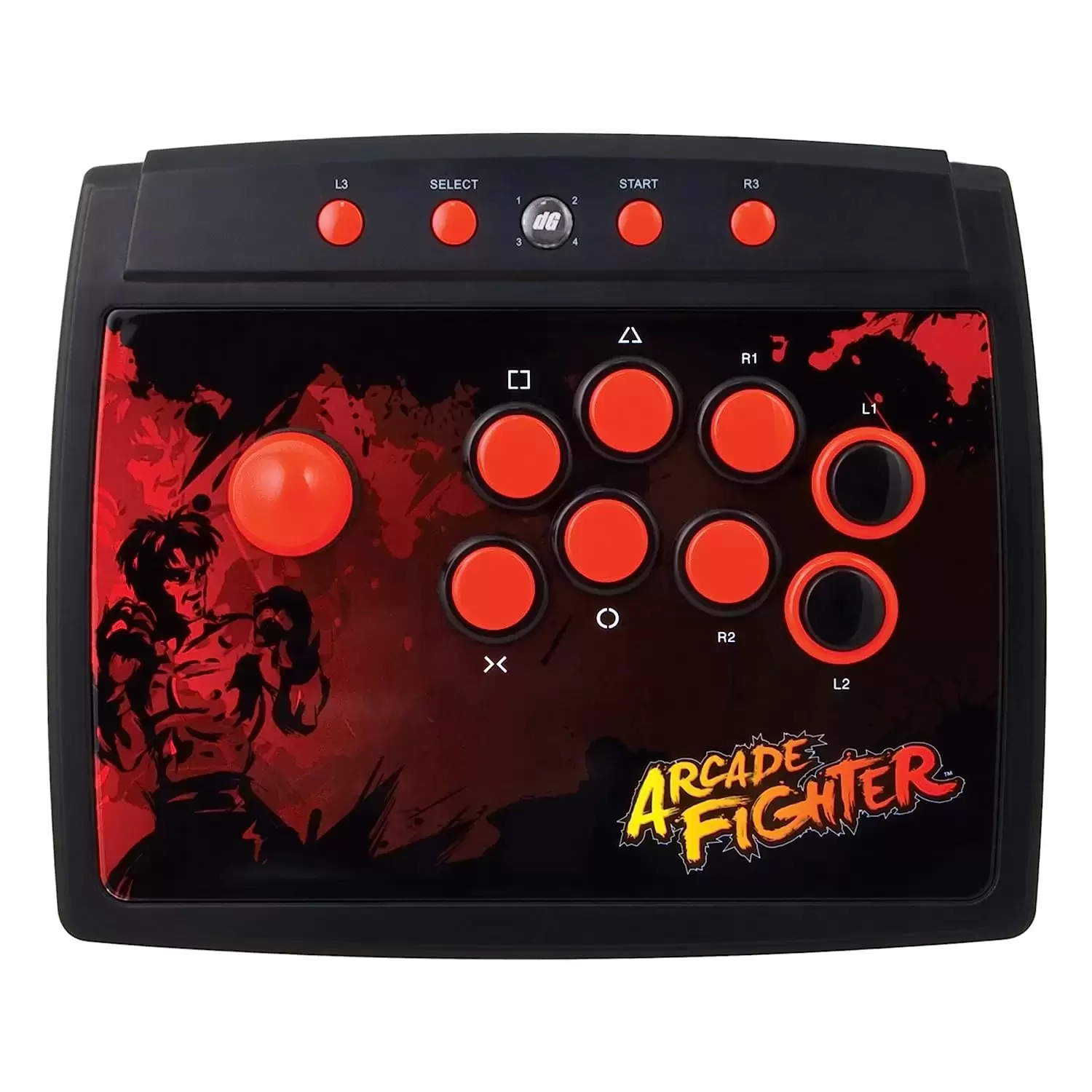 Arcade Stick - dreamGEAR - Arcade Fighter - PS3 (Black)