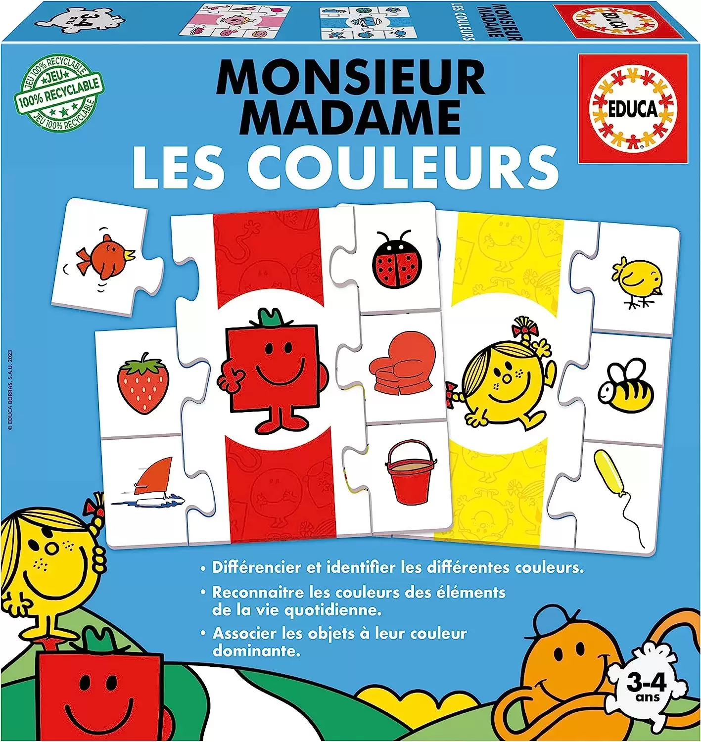 Autres jeux - Monsieur Madame : Les couleurs