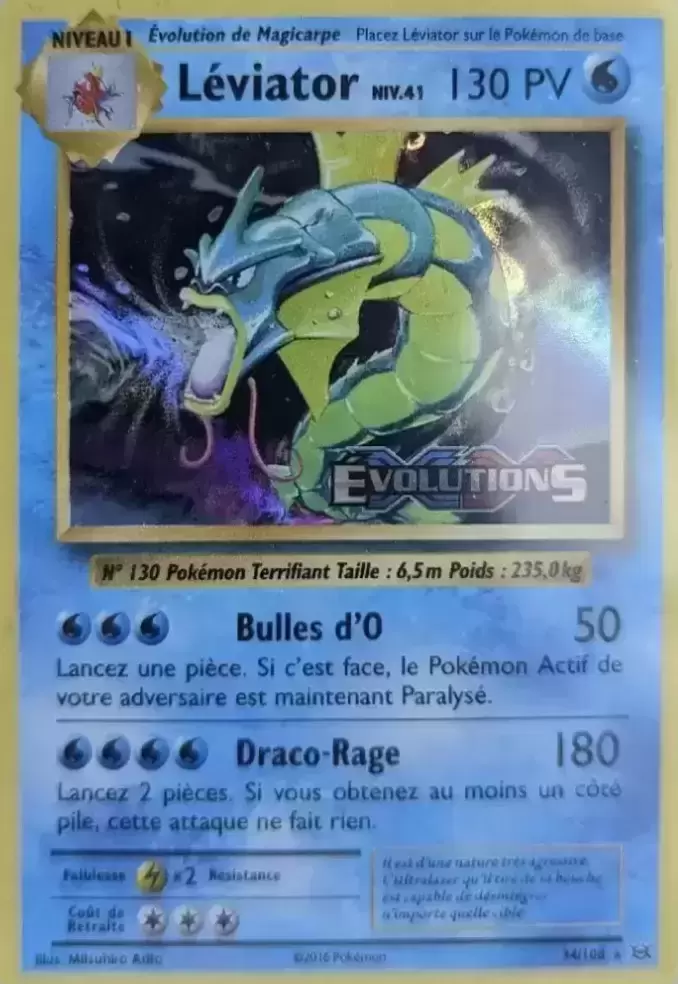 Pokémon XY Evolutions - Léviator Prerelease