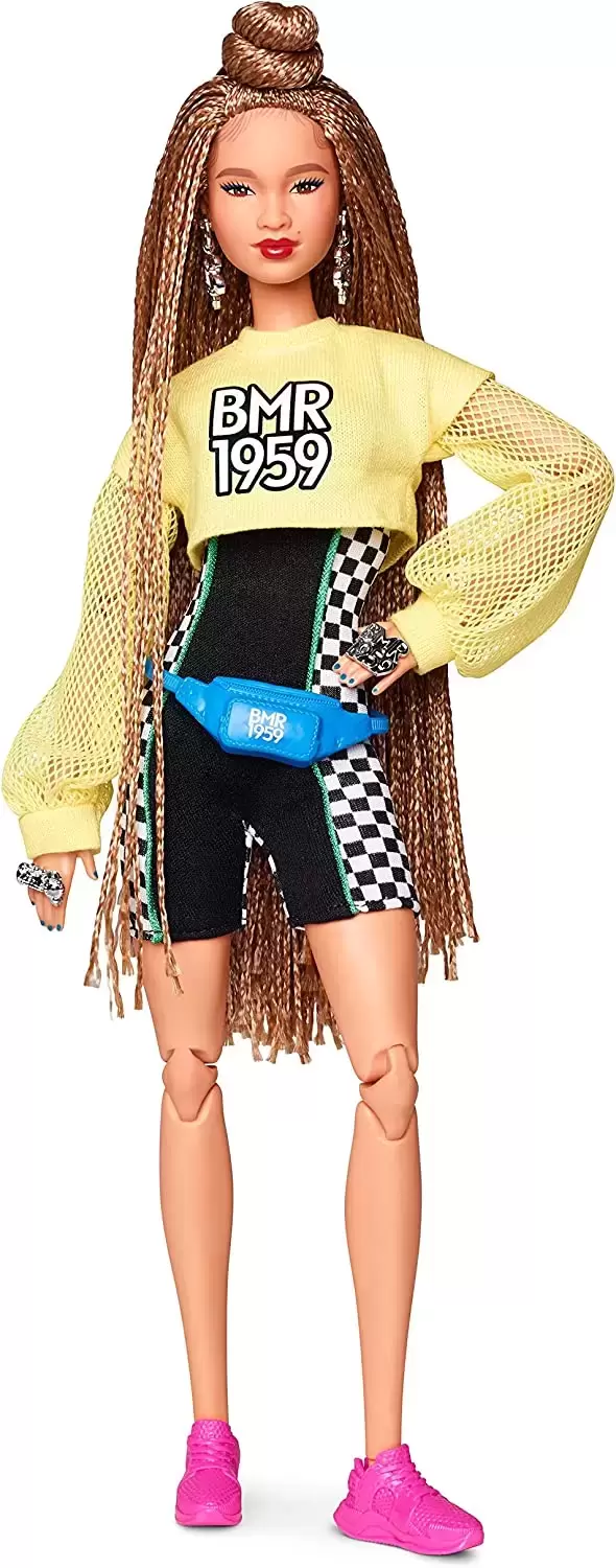 BMR1959 by Barbie - Cropped Sweatshirt Over Bike Shorts Romper