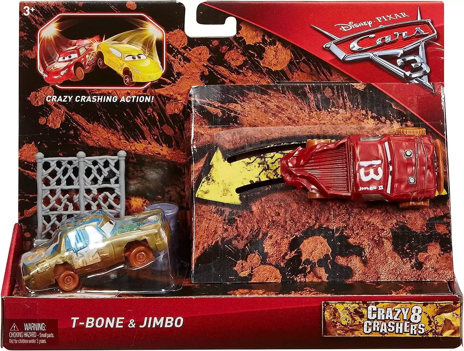 T Bone Jimbo Crazy 8 Crashers Cars 3 models FBH12