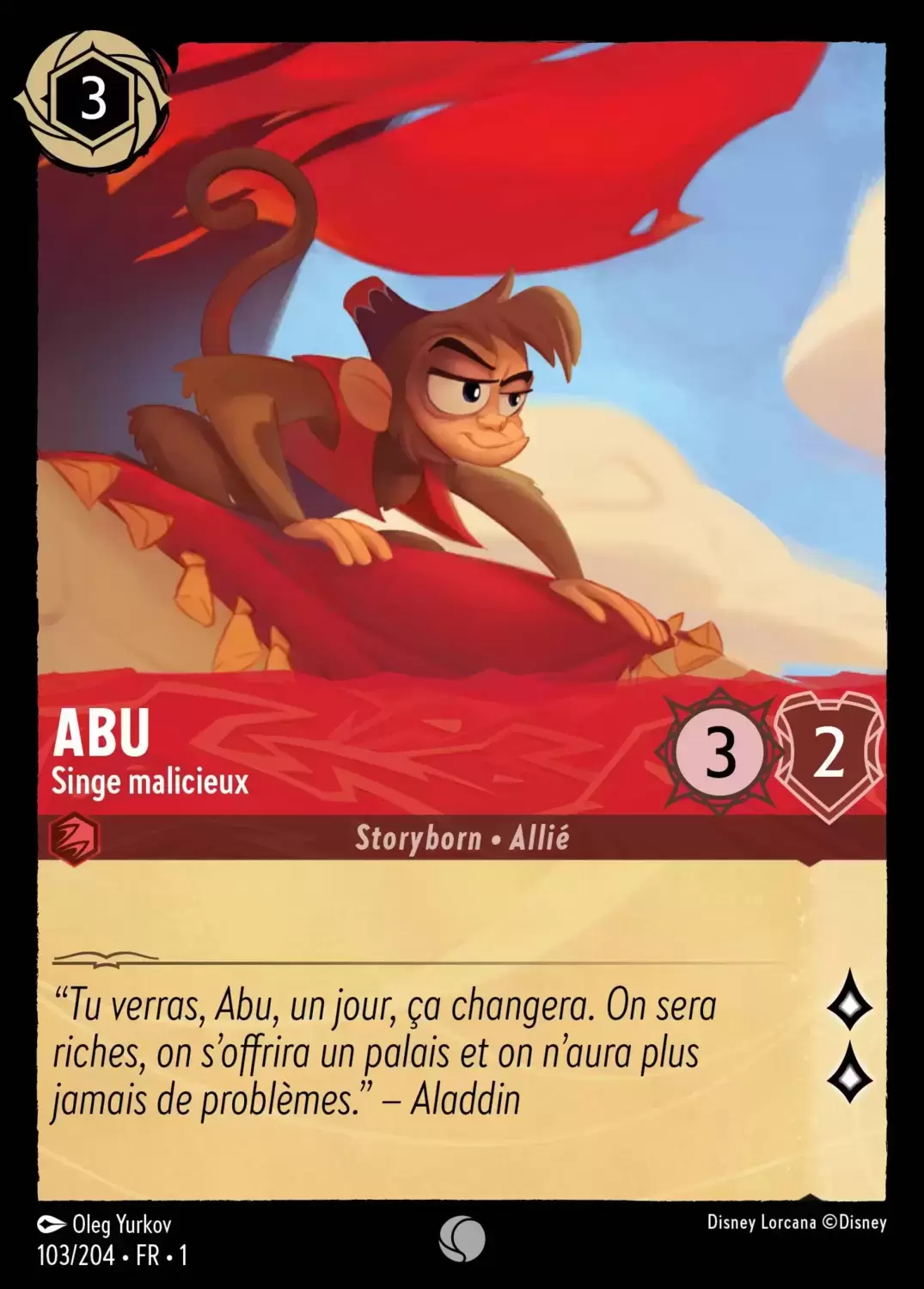 Premier chapitre - Abu - Singe malicieux
