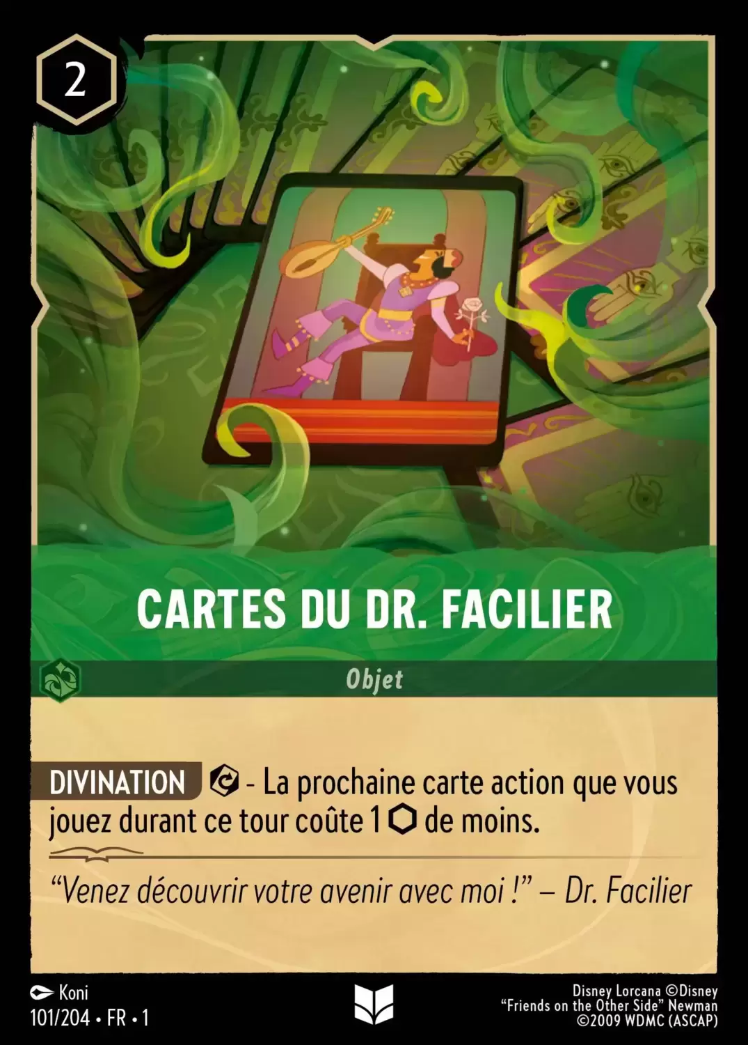 Premier chapitre - Carte du Dr. Facilier