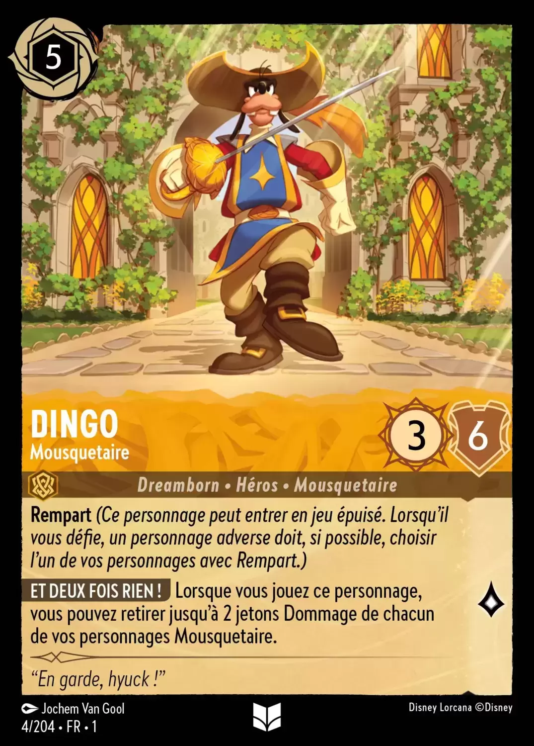 Premier chapitre - Dingo - Mousquetaire