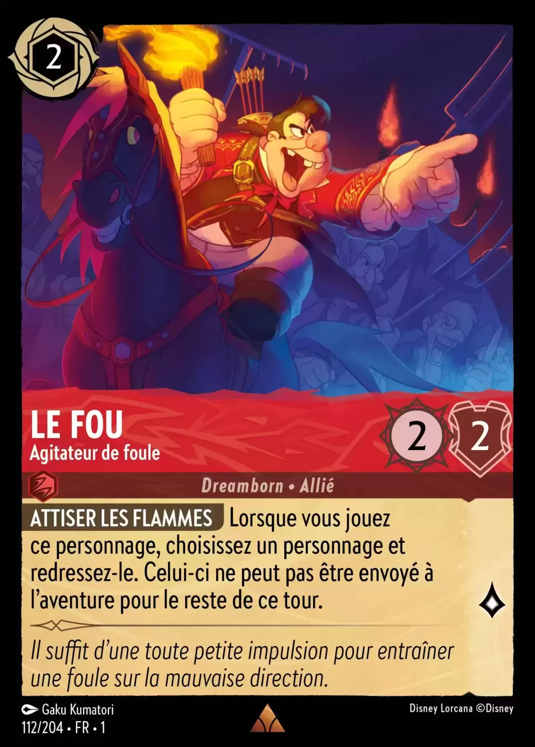 Premier chapitre - Le Fou - Agitateur de foule