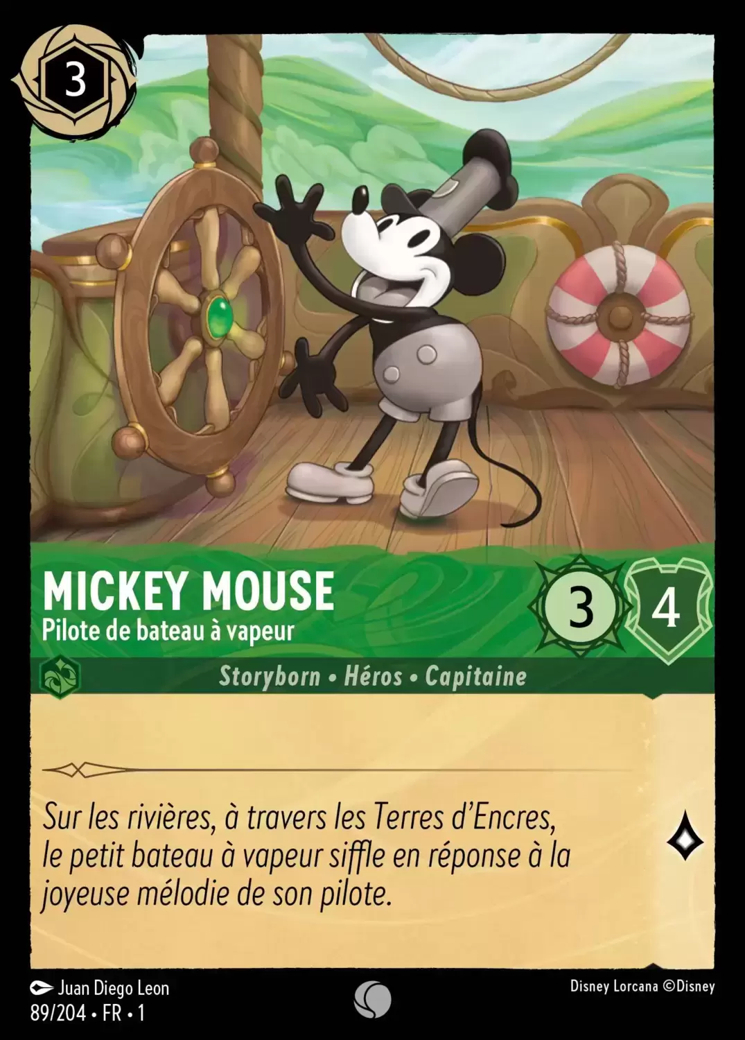 Disney Lorcana TCG : Carte Mickey Mouse, brave petit tailleur