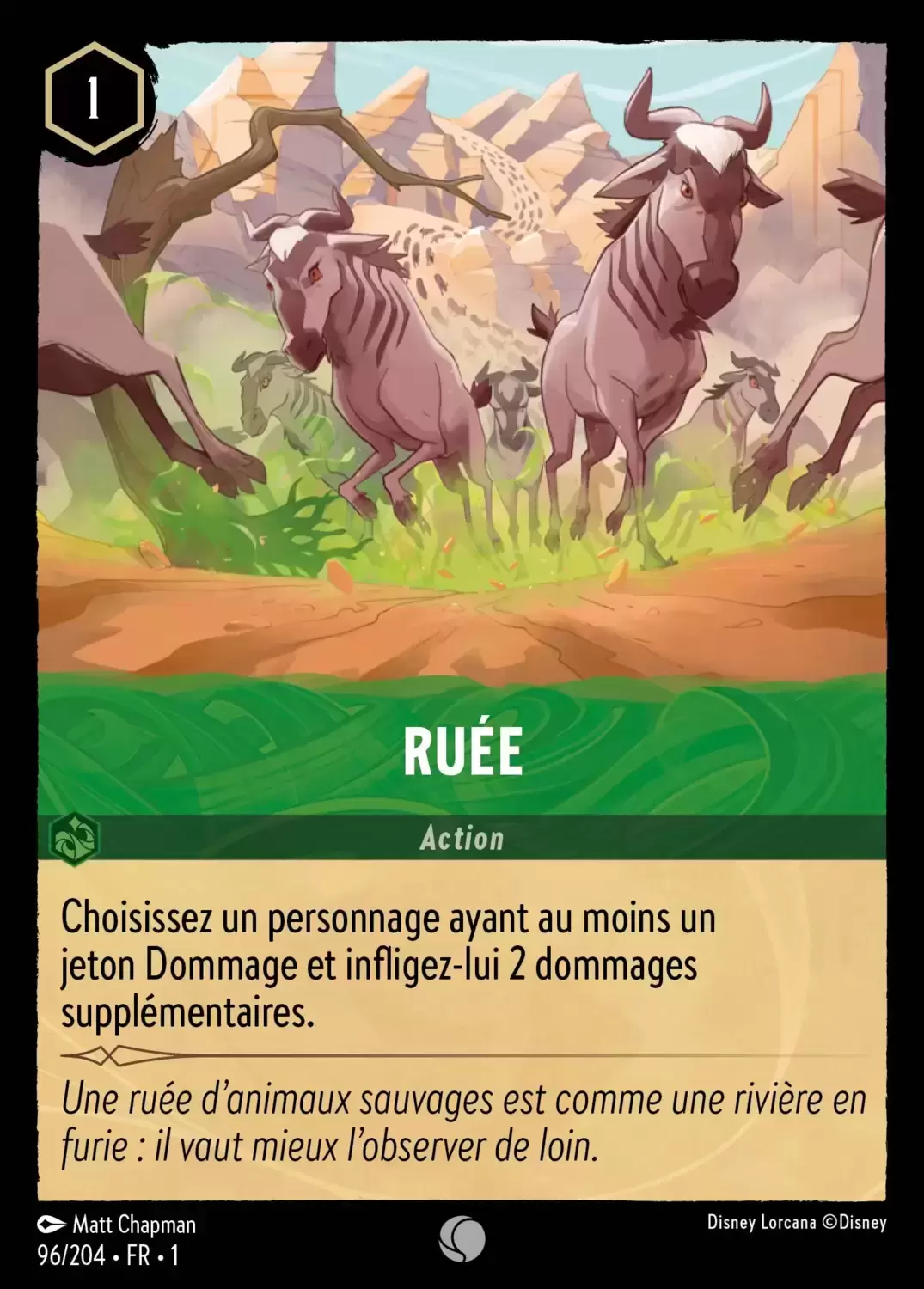 Premier chapitre - Ruée