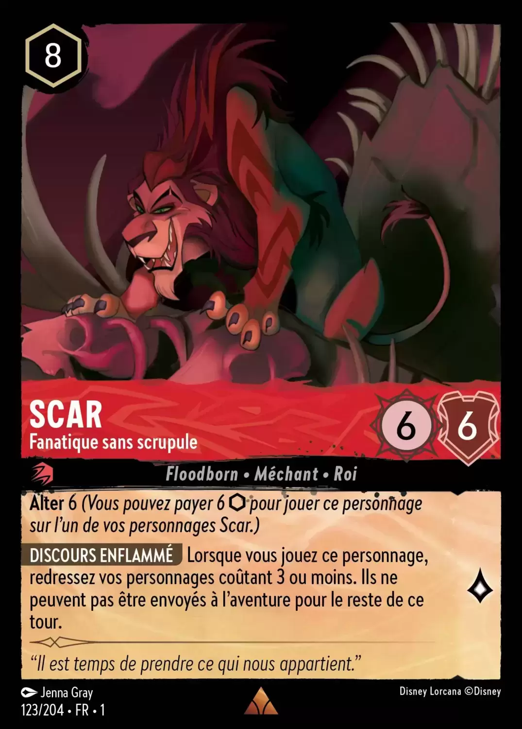 Premier chapitre - Scar - Fanatique sans scrupule