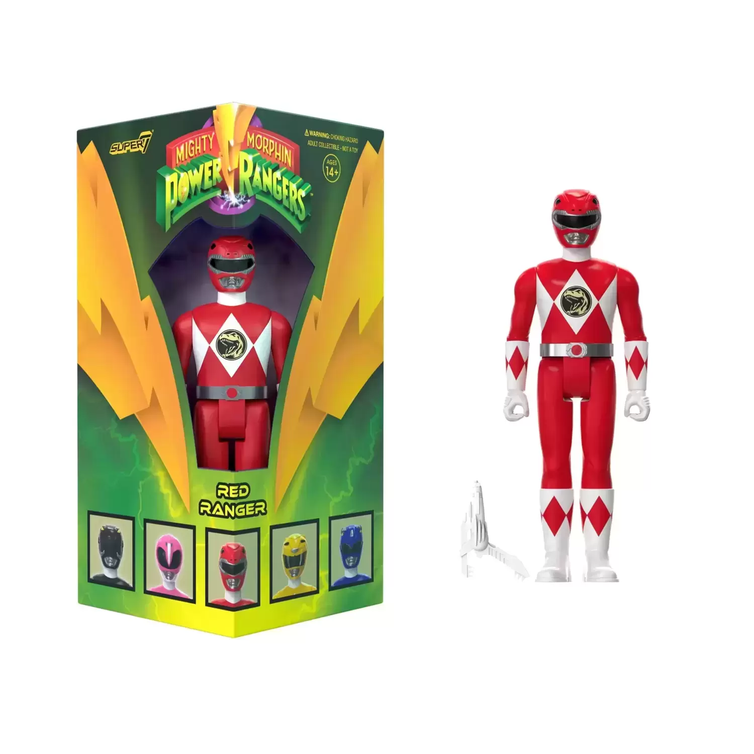 Power Rangers Red Ranger Triangle Box SDCC 2023 ReAction Figures