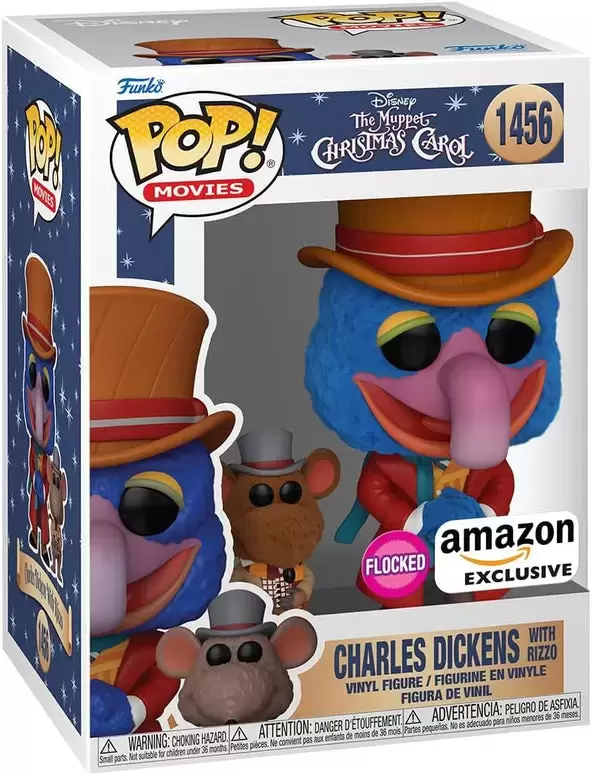 POP! Movies - The Muppet Christmas Carol - Charles Dickens With Rizzo Flocked