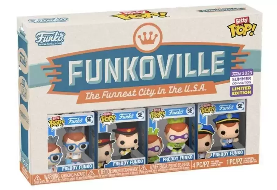 Bitty POP! - Funkoville - Freddy Funko 4 Pack