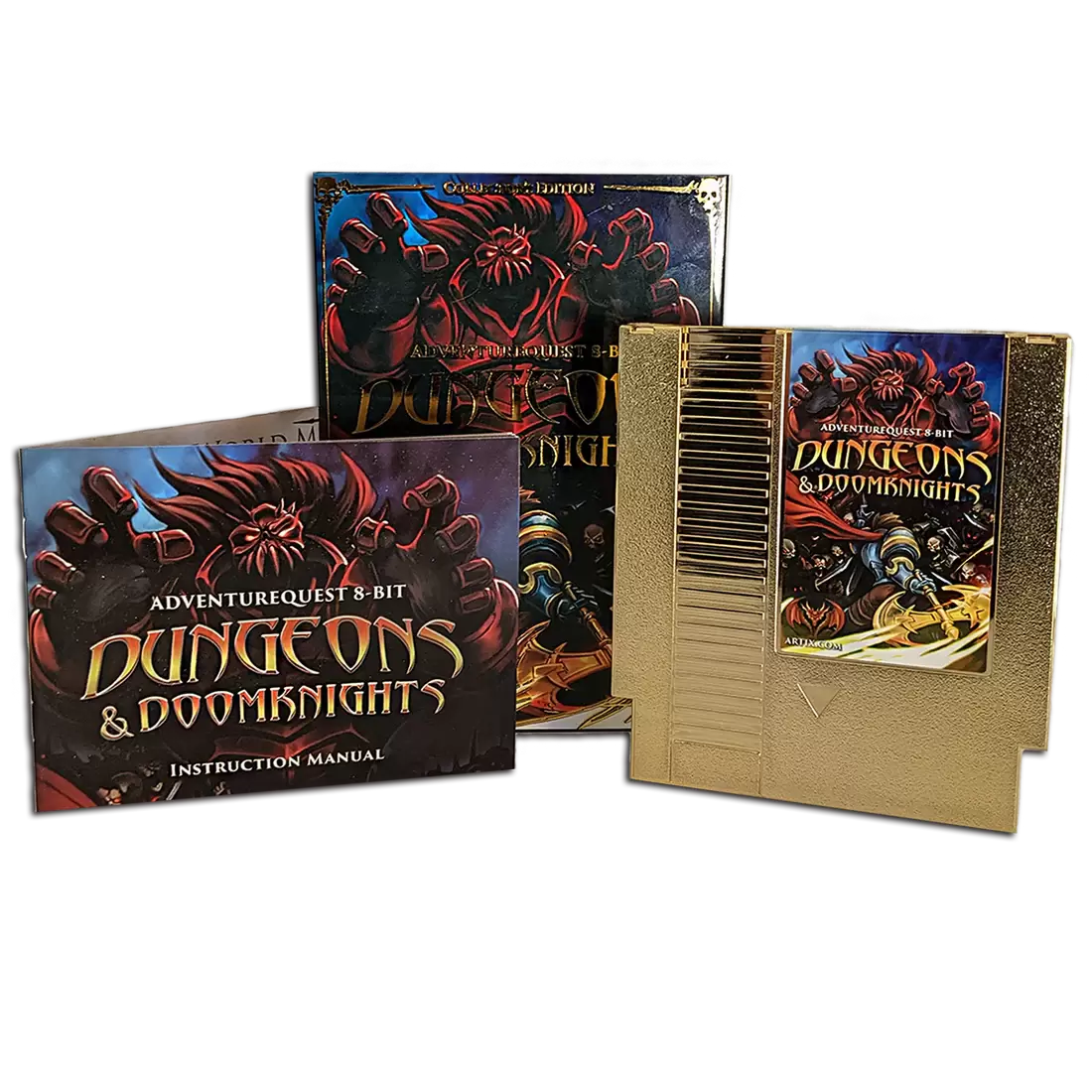 Jeux Nintendo NES - Dungeons & DoomKnights Golden NES Cartridge - Collector\'s Edition
