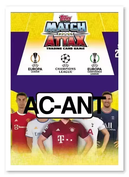 Antony - AFC Ajax - carte AC-ANT Match Attax UEFA Champions League 2022/2023