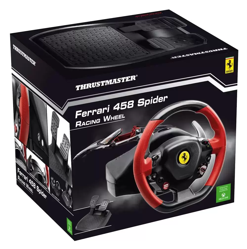 Volant & Pedalier Gaming - Thrustmaster Ferrari 458 Spider Racing Wheel