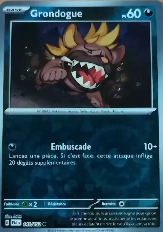 Evolutions à Paldea - PALFR - Grondogue Reverse